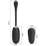 Pretty Love Doreen Lujo Recargable Vibrador Huevo Negro Control Remoto