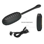 Pretty Love Doreen Lujo Recargable Vibrador Huevo Negro Control Remoto