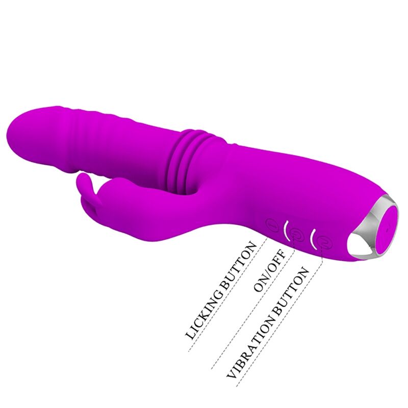 Vibrador Recargable Pretty Love Conejo Dorothy Morado