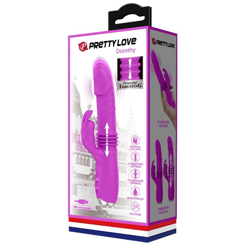 Vibrador Recargable Pretty Love Conejo Dorothy Morado
