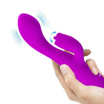 Vibrador Recargable Pretty Love Conejo Gloria - Morado Impermeable