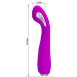 Pretty Love Vibrador de Eletrochoque Recarregvel Hector - Roxo Impermevel