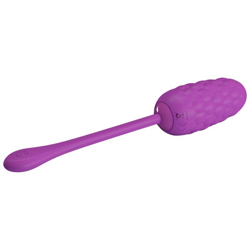 Pretty Love Huevo Vibrador Recargable Textura Marina Morado