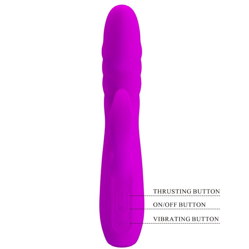 Pretty Love - Vibrador de Coelho Recarregável Melanie Roxo