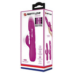 Vibrador de Conejo Recargable Melanie Morado de Pretty Love
