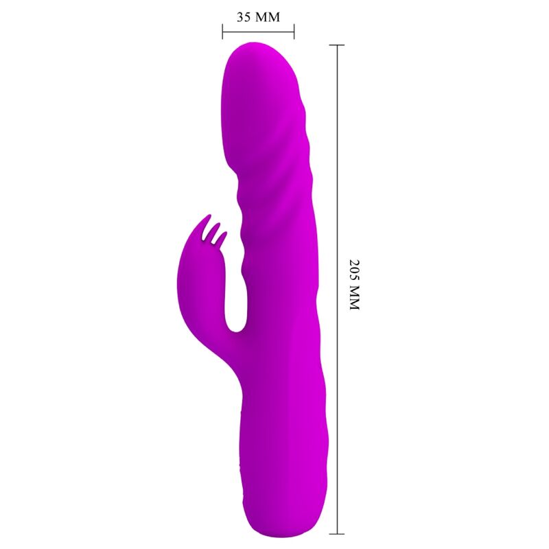 Pretty Love - Vibrador de Coelho Recarregável Melanie Roxo