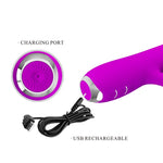 Pretty Love Vibrador Recarregvel Rachel Com Sucker Roxo