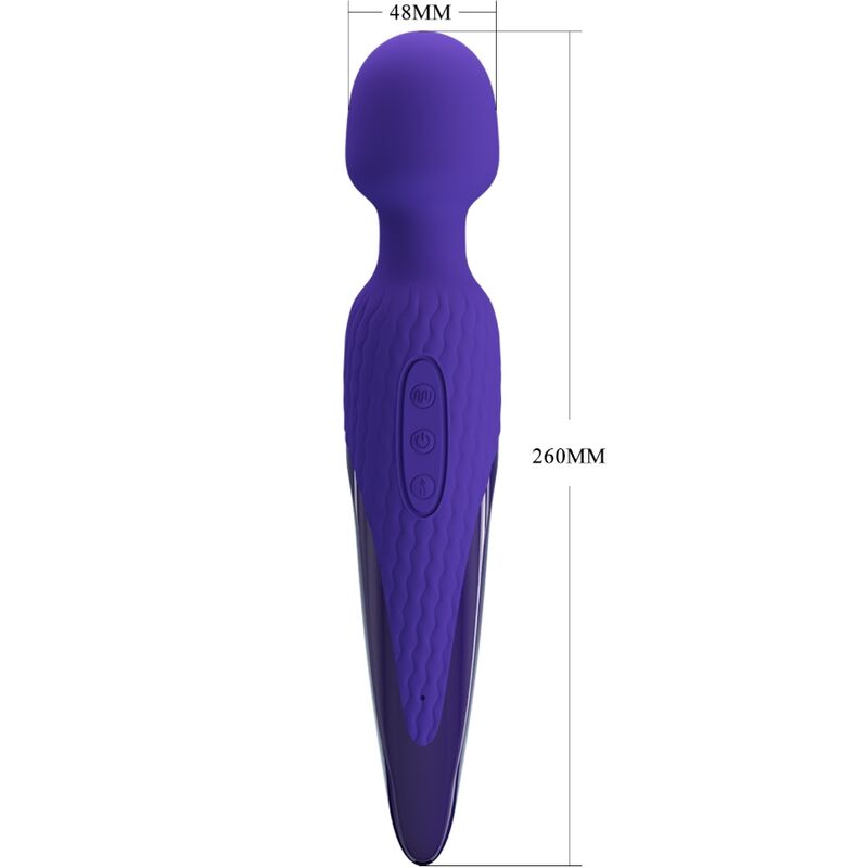 Pretty Love Antony Youth Wand Vibrador Violeta Efeito de Calor