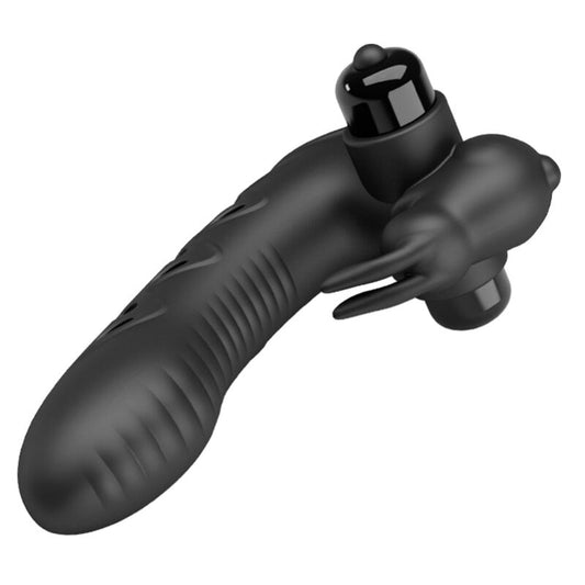 Pretty Love Capa de Dedo Vibrador de Coelho Preto Vance
