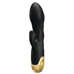 Vibrador de Lujo Recargable Negro Bañado en Oro Pretty Love