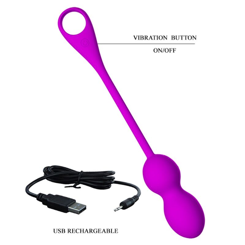 Pretty Love Bolas Vibradoras Recarregveis Elvira Roxo