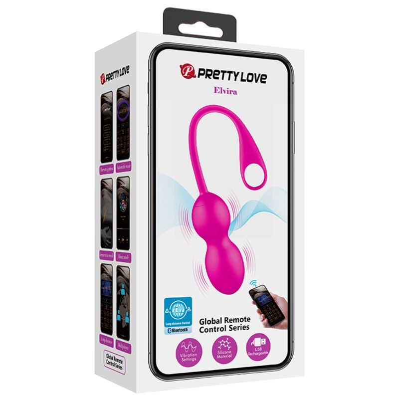 Pretty Love Bolas Vibradoras Recarregveis Elvira Rosa