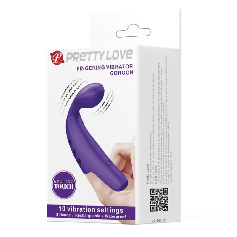 Pretty Love Vibrador de Dedo Recarregvel Gorgon Roxo