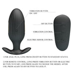 Pretty Love Vibrador Recarregvel Anal Kelly Plug Preto