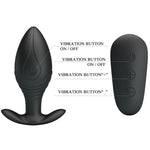 Pretty Love Vibrador Recarregvel Regina Anal Plug Preto