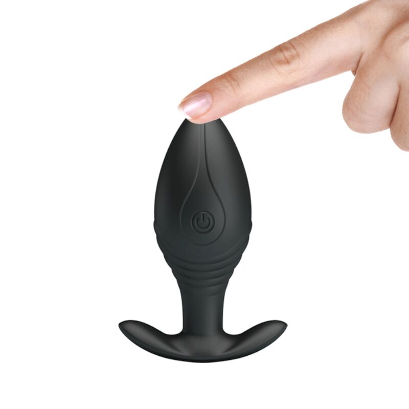 Pretty Love Vibrador Recarregvel Regina Anal Plug Preto