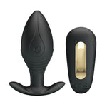 Pretty Love Vibrador Recarregvel Regina Anal Plug Preto
