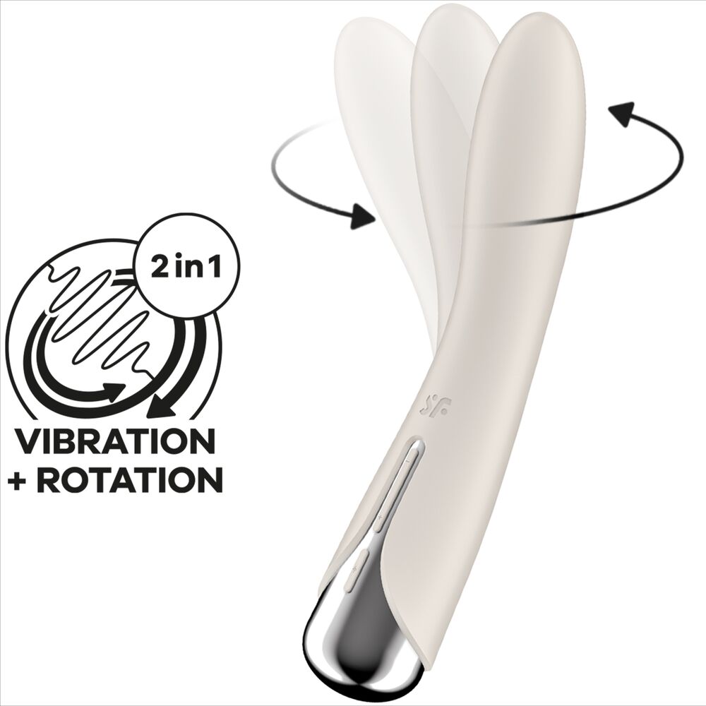 Satisfyer Vibrador Rotador Bege Spinning Vibe 1 G-spot Beige