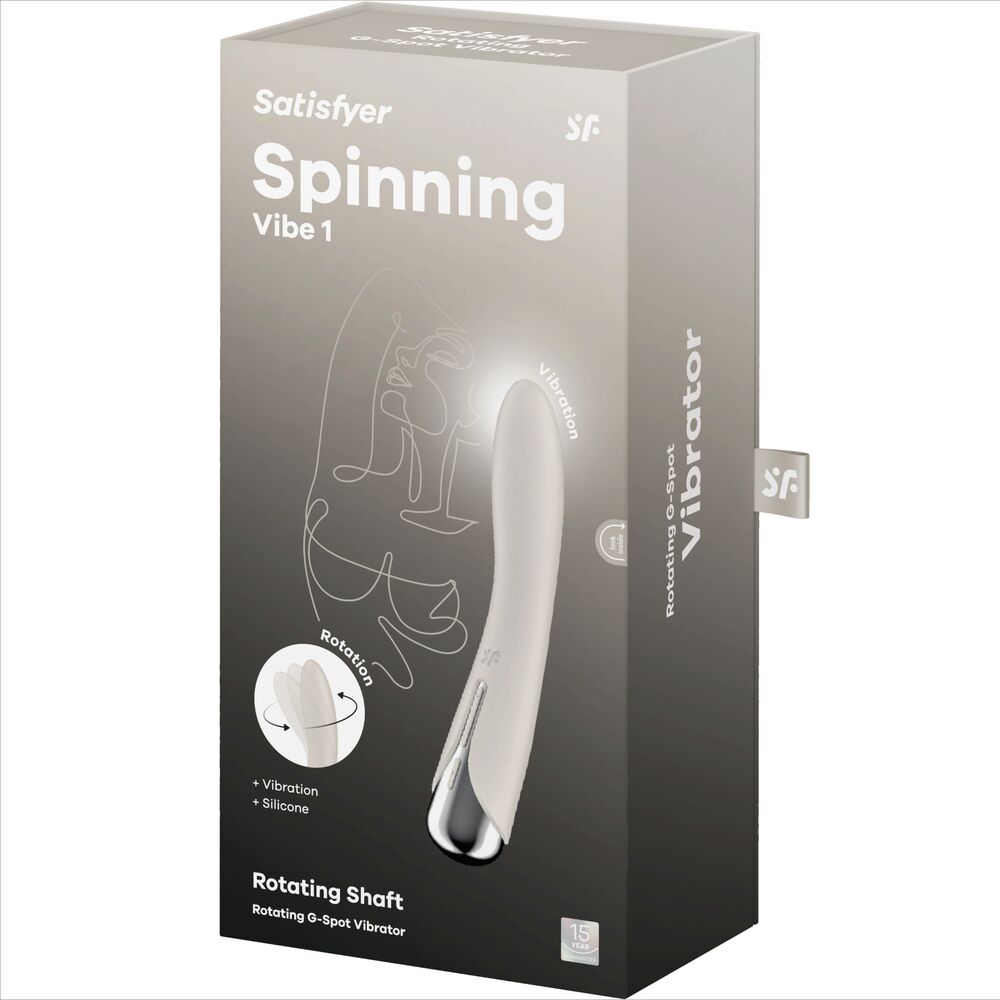 Satisfyer Vibrador Rotador Bege Spinning Vibe 1 G-spot Beige