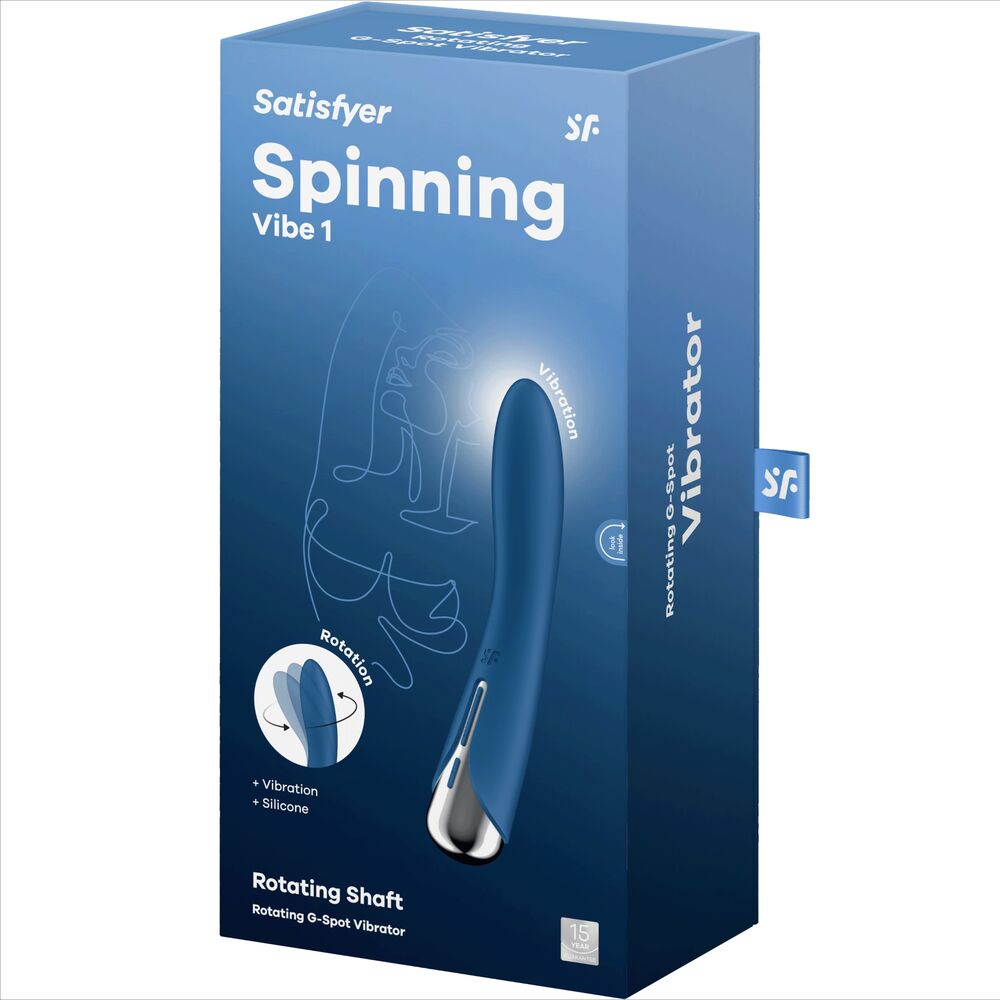 Satisfyer Vibrador Rotador Azul Spinning Vibe 1 G-spot Azul