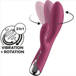 Satisfyer Coelho Giratório 1 Clitóris e Estimulao de Ponto G Vermelho
