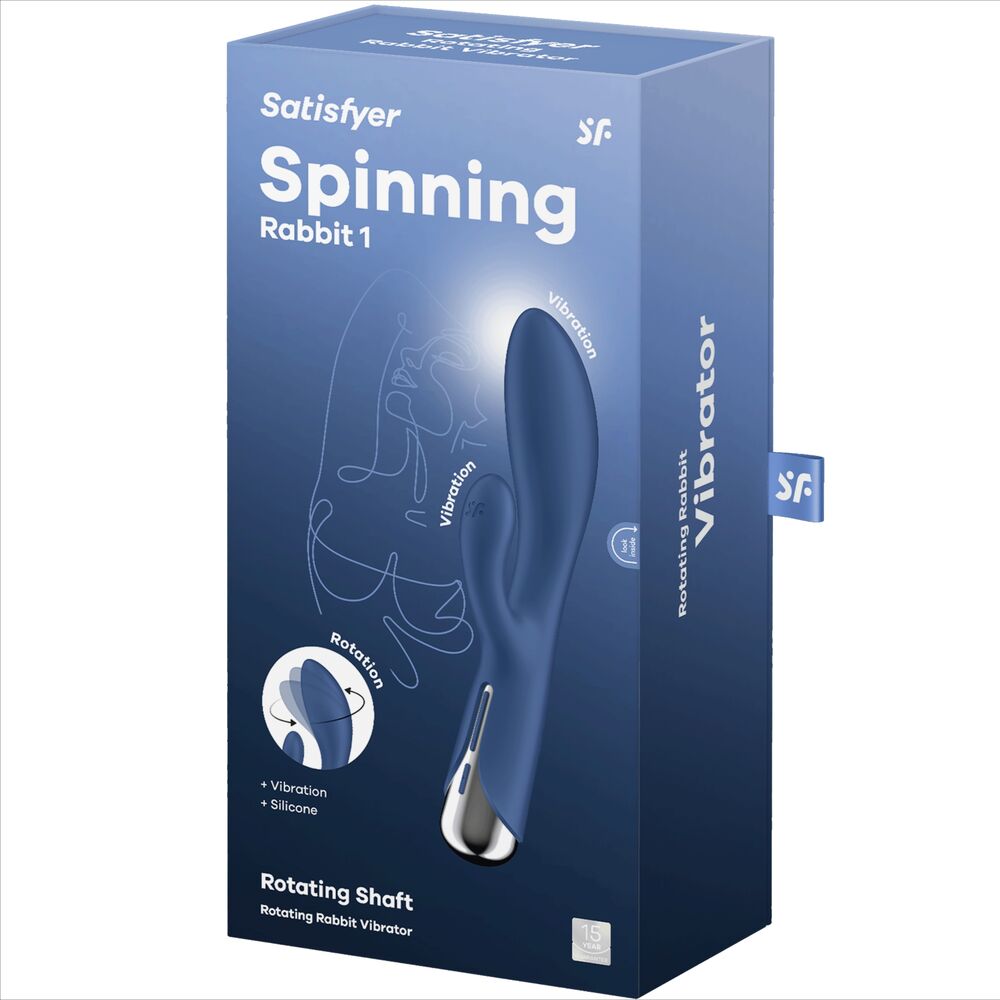 Satisfyer Spinning Coelho 1 Clitóris e Estimulao G-spot Azul