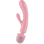 Satisfyer Triple Lover Rabbit Vibrador Masajeador Rosa