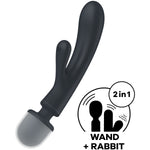 Satisfyer Triple Lover Rabbit Vibrador Massager Cinza