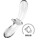Satisfyer Dildo de Cristal Doble Transparente