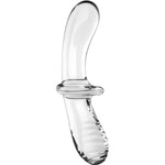 Satisfyer Dildo de Cristal Doble Transparente