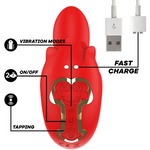 Mia Selena Estimulador Vibrador + Tapping Rojo