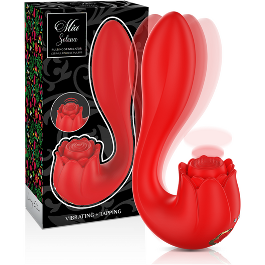 Mia Selena Estimulador Vibrador + Tapping Rojo