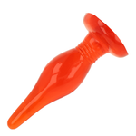 Vibrador anal Soft Touch rojo 14.2 cm
