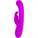 Pretty Love Vibrador de Coelho Lamar e Ponto G Violeta