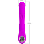 Pretty Love Vibrador de Coelho Lamar e Ponto G Violeta