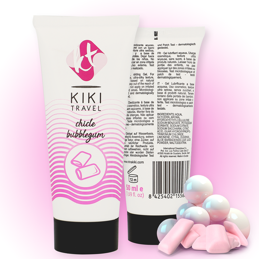 Kikí Travel - Goma de Morango Lubrificante 50 ml