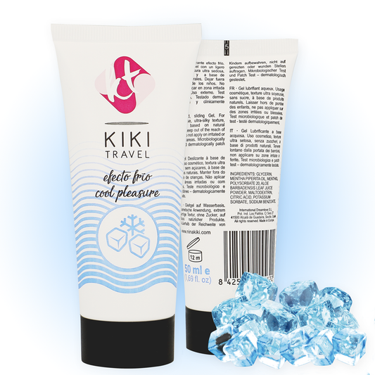 Kikí Travel -  Lubrificante Com Efeito de Refrigeração 50 ml