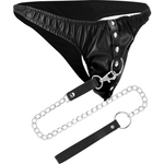 Darkness Tanga de Submissão Com Corrente de Metal
