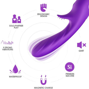 Armony - Vibrador Romance com Estimulador Roxo