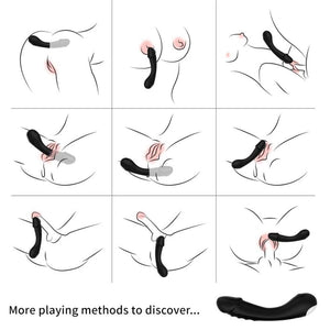 Armony - Dildo Vibrador G-Spot Silicone Preto