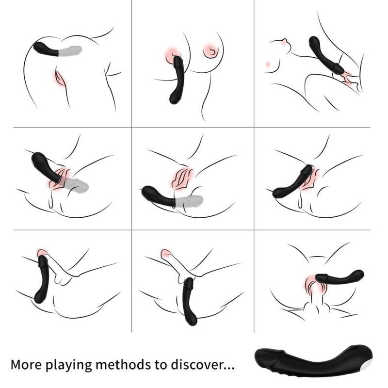 Armony - Dildo Vibrador G-Spot Silicone Preto