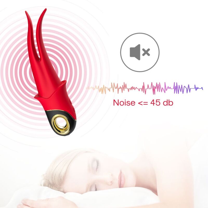 Armony - Shadow Vibrador Dupla Cabeça Provocando Vermelho