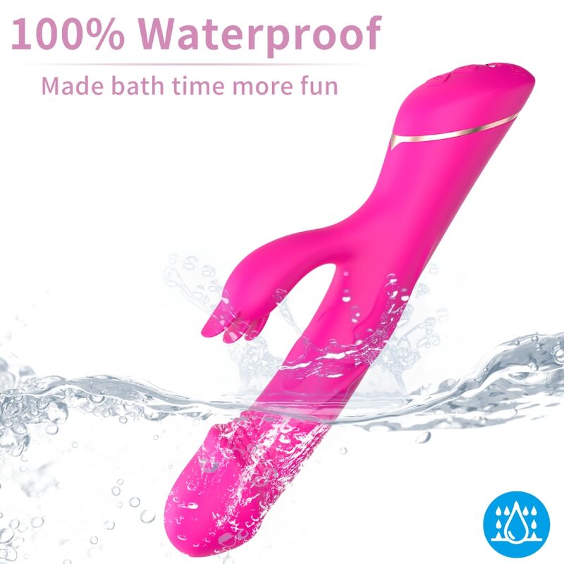 Armony - Dildo Vibrador Coelho Silicone Fúcsia