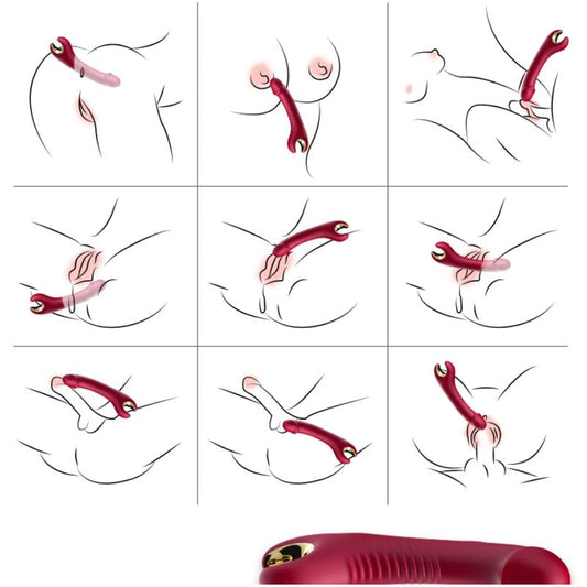 Armony - Prince Dildo Vibrador e Rotator Vermelho
