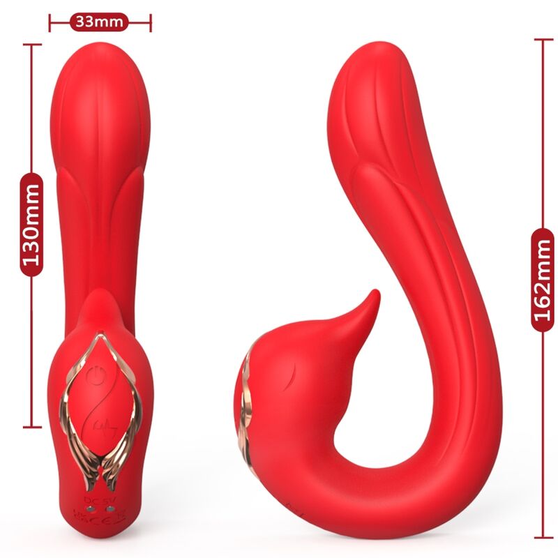 Armony - Vibrador Delfin Multiposição e Efeito de Calor Vermelho