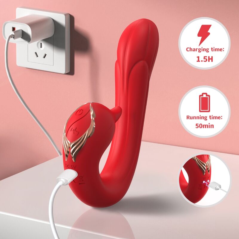 Armony - Vibrador Delfin Multiposição e Efeito de Calor Vermelho