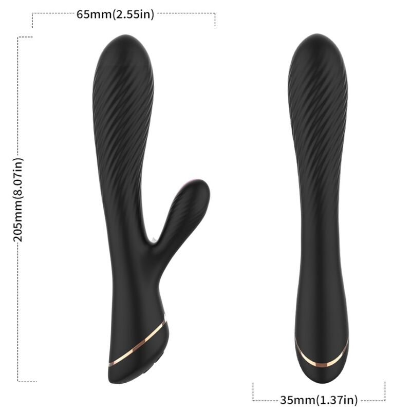 Armony - Vibrador Coelho Silicone Preto