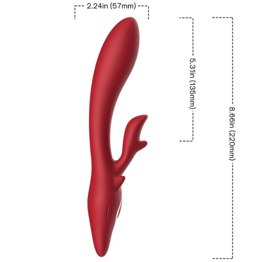 Armony - Elk Vibrador Coelho Curvado Vermelho