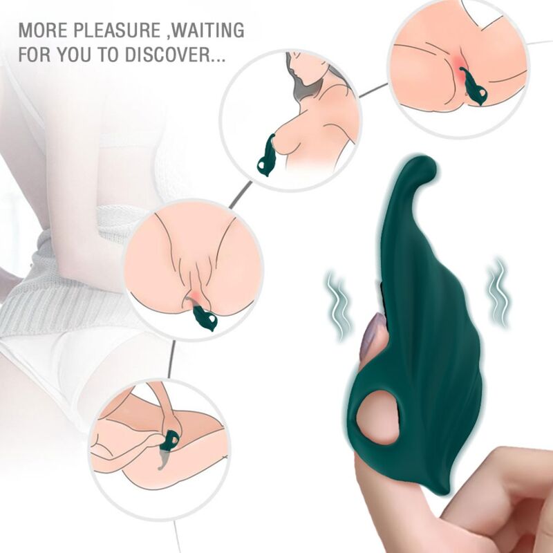 Armony - Estimulador de Dedo e Vibrador Verde