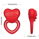 Armony - Anel Vibrador Coração Vermelho